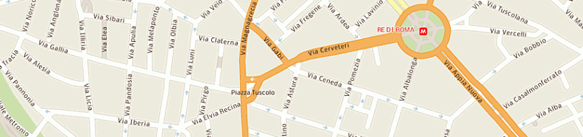 Mappa della impresa condello sinicropi a ROMA