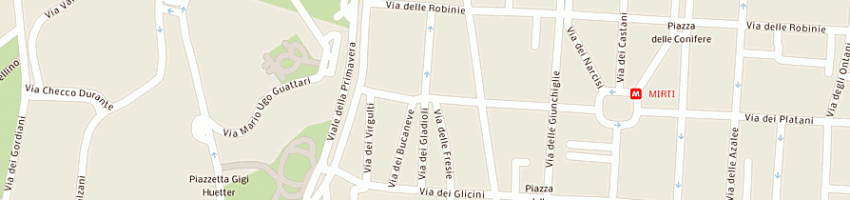 Mappa della impresa snack bar delle primule fiorini s a ROMA