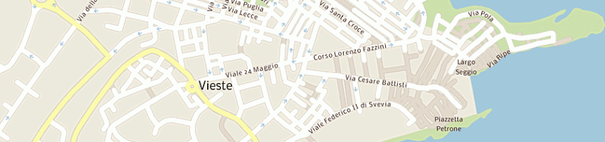 Mappa della impresa pastificio di santoro giovanni a VIESTE