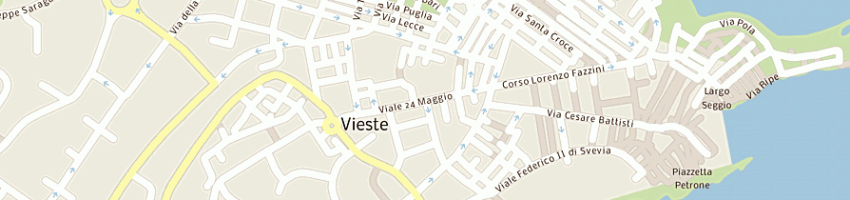 Mappa della impresa pasticceria la dolce vita di monacis enrico a VIESTE