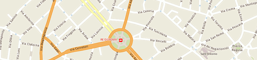 Mappa della impresa agenzia rossana a ROMA