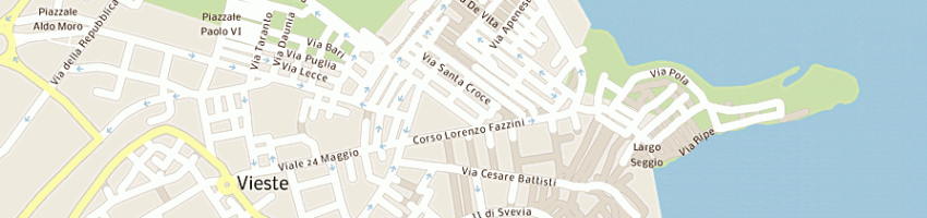 Mappa della impresa montecalvo antonio a VIESTE