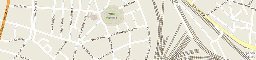 Mappa della impresa rossi gino a ROMA