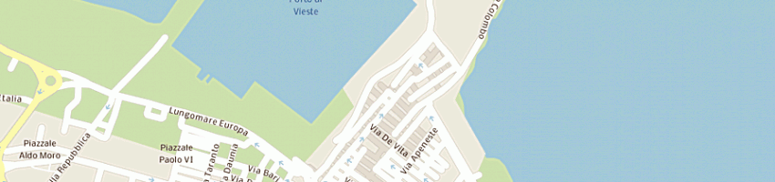 Mappa della impresa pizzeria del porto di vario grazia a VIESTE
