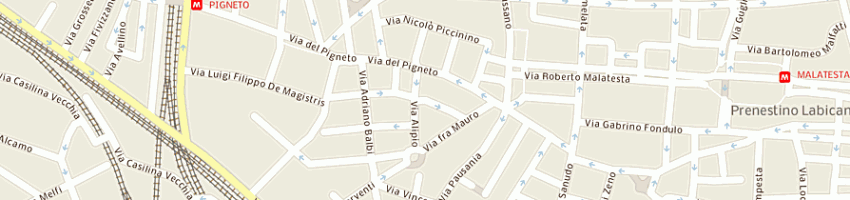 Mappa della impresa sciarra vetreria (srl) a ROMA