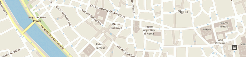 Mappa della impresa albergo della lunetta a ROMA