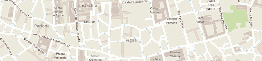 Mappa della impresa chiesa s giovanni della pigna a ROMA