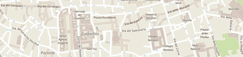 Mappa della impresa albergo del senato a ROMA