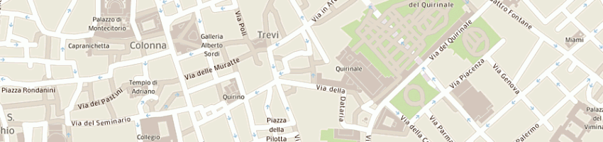 Mappa della impresa albergo trevi srl a ROMA