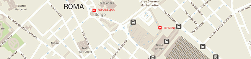 Mappa della impresa cooperativa portabagagli a ROMA