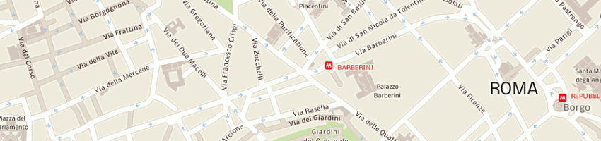 Mappa della impresa farmacia barberini dei dottori gangemi antonio e rosa snc a ROMA