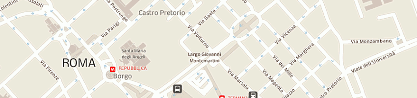 Mappa della impresa centro interuniversitario di teoria e storia dei generi letterari a ROMA