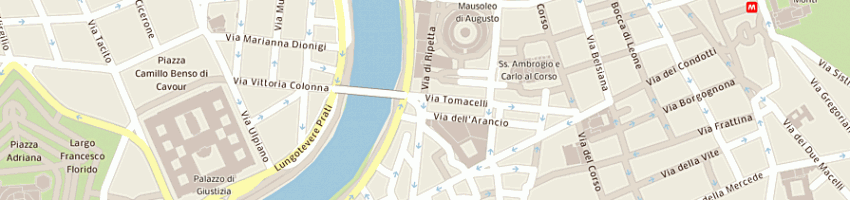 Mappa della impresa ottica moderna a ROMA