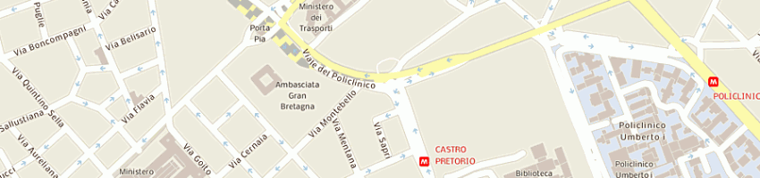 Mappa della impresa ministe a ROMA