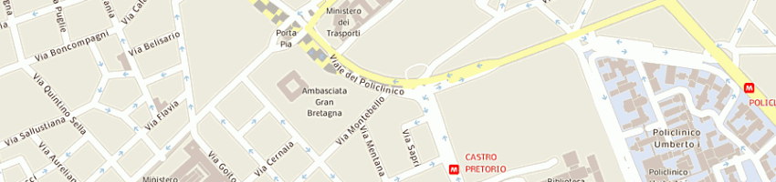 Mappa della impresa trattoria montebello di crisciotti alessandro e crisciotti carlo - societa in nom a ROMA