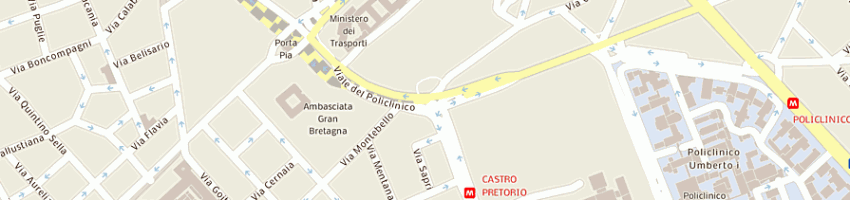 Mappa della impresa croce rossa italiana centro ospedaliero trasfusionale a ROMA