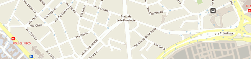 Mappa della impresa edicola a e c snc di andrea verginelli a ROMA