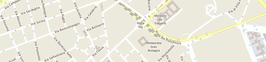 Mappa della impresa ambasciata d'india a ROMA