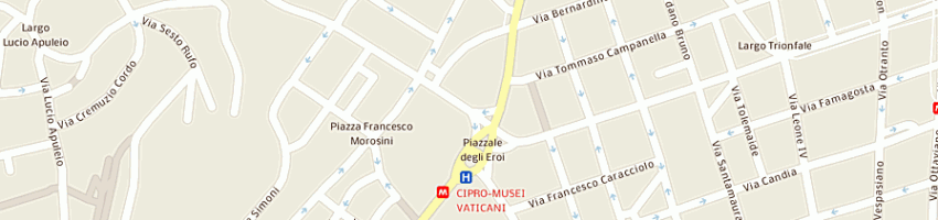 Mappa della impresa moto centri balduina di ulivieri marco e c - societa' in nome collettivo a ROMA