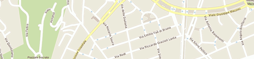 Mappa della impresa tintoria giuliana di moretti graziella e di paolo vincenzo snc a ROMA