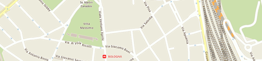 Mappa della impresa policlinico italia srl a ROMA