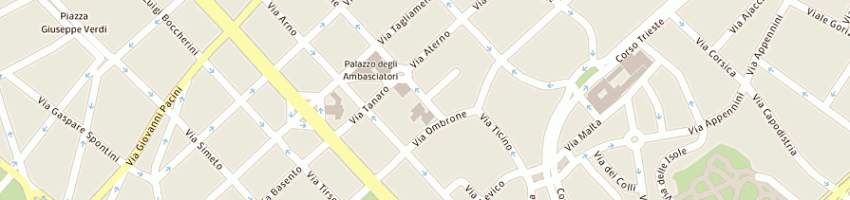 Mappa della impresa ambasciata presso lo stato italiano polonia a ROMA
