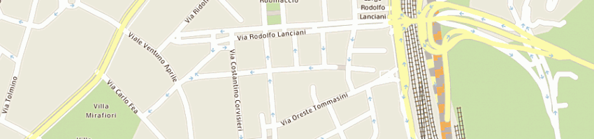 Mappa della impresa palestra club urbani sas a ROMA