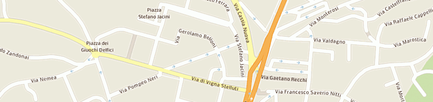 Mappa della impresa ter rad  - srl a ROMA