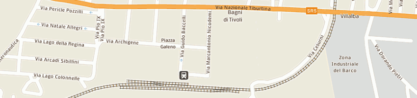 Mappa della impresa borgi sandra rosa a TIVOLI