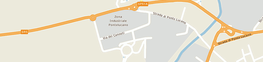 Mappa della impresa alberto porcari travertino romano srl a TIVOLI