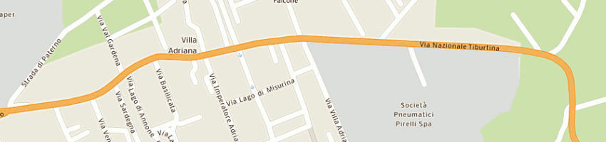 Mappa della impresa centro ottico 7 camini srl a TIVOLI