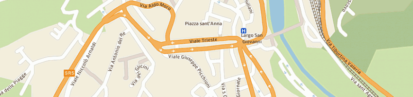 Mappa della impresa pompili giuseppe a TIVOLI
