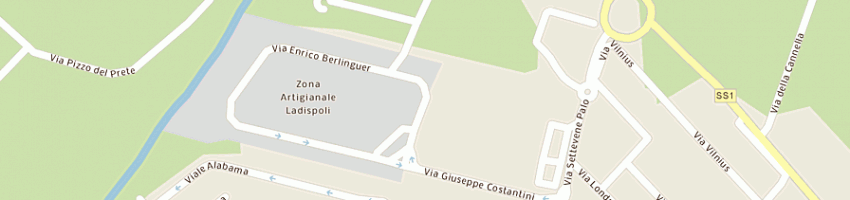 Mappa della impresa centro pneumatici ladispoli snc di marc ciampa a LADISPOLI