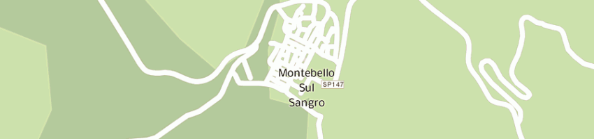 Mappa della impresa poste e telecomunicazioni a MONTEBELLO SUL SANGRO