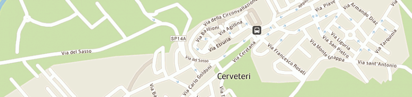 Mappa della impresa pierrecci soc coop a rl a CERVETERI