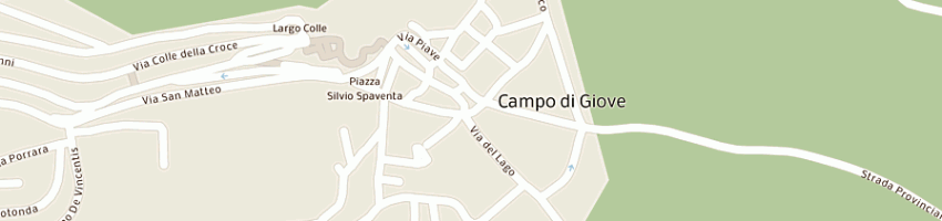 Mappa della impresa ristorante e affittacamere a CAMPO DI GIOVE