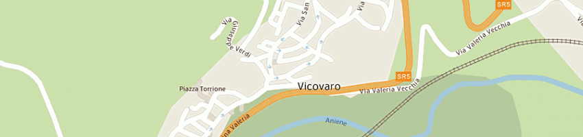 Mappa della impresa poste italiane a VICOVARO