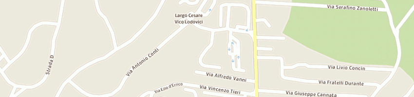 Mappa della impresa antonelli and cenesi srl a ROMA