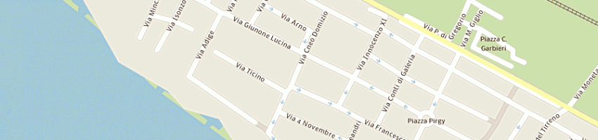 Mappa della impresa quartieri giuseppe a SANTA MARINELLA