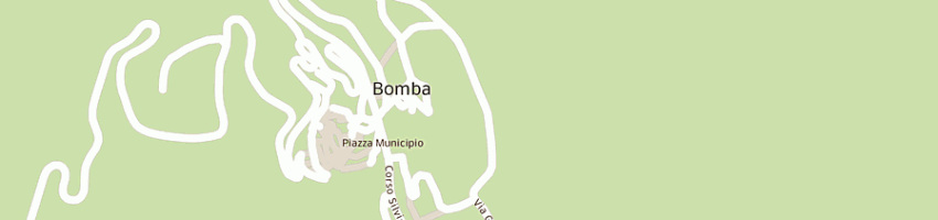 Mappa della impresa camping lago di bomba a BOMBA