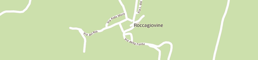Mappa della impresa pizzeria la fonte di sartori g a ROCCAGIOVINE
