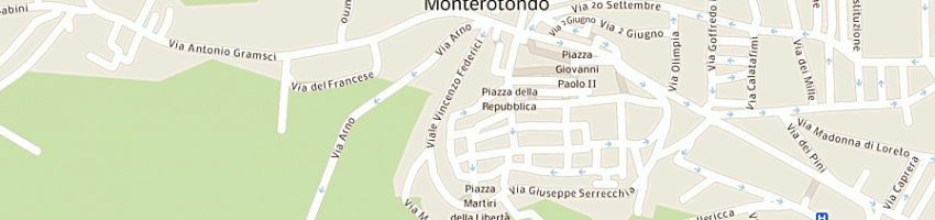 Mappa della impresa la bottega del norcino (sas) a MONTEROTONDO