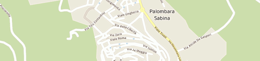 Mappa della impresa interservizi srl a PALOMBARA SABINA