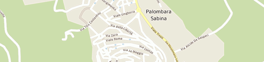 Mappa della impresa cossinia srl a PALOMBARA SABINA