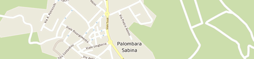 Mappa della impresa carrozzeria sabina a PALOMBARA SABINA