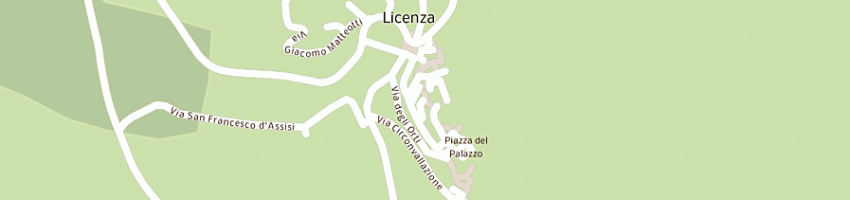 Mappa della impresa rossi lina a LICENZA