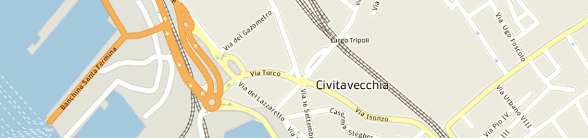 Mappa della impresa d'andrea maurizio srl a CIVITAVECCHIA