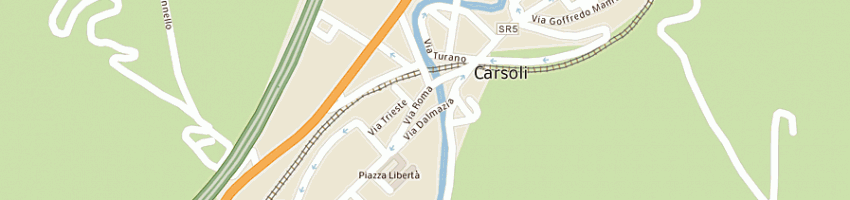 Mappa della impresa bar lutecla sas di frezza luca a CARSOLI