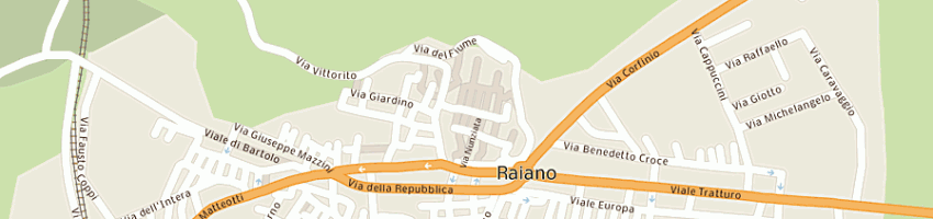 Mappa della impresa carabinieri a RAIANO
