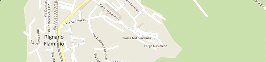 Mappa della impresa banca di roma spa a RIGNANO FLAMINIO